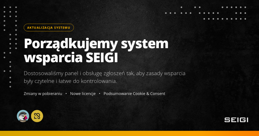 prestashop Porządkujemy zasady wsparcia SEIGI. Co się zmienia i dlaczego?